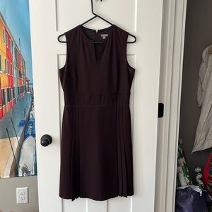 Brown sleeveless Ann Taylor dress, size 8 petite